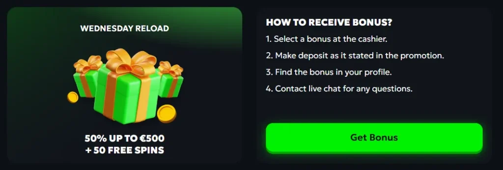 Spin Mills Wednesday Reload promotion